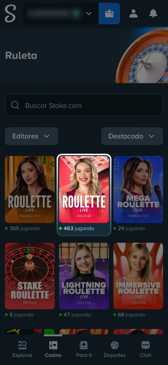 Elegí entre la ruleta europea, americana o francesa para jugar en Stake.